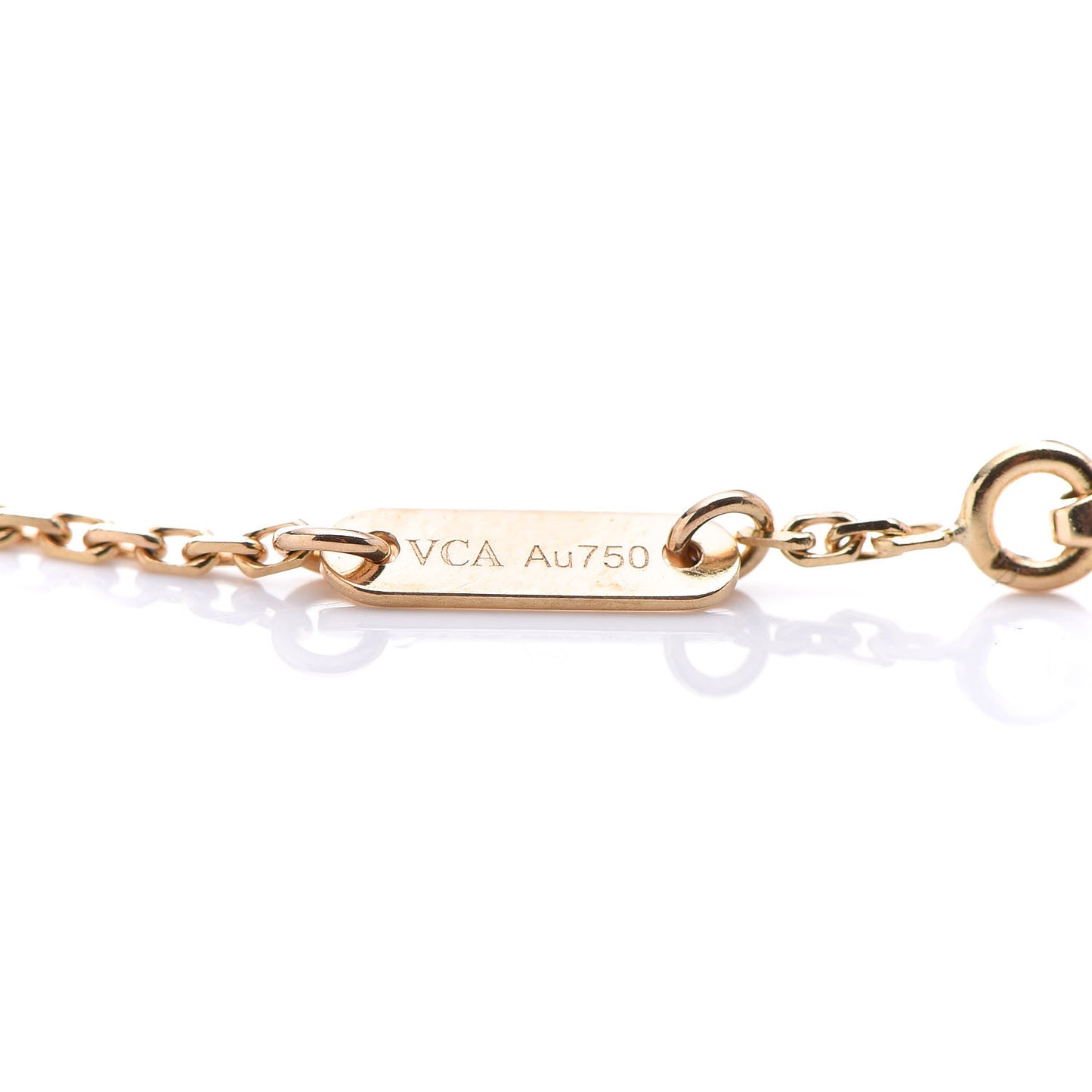 18K Yellow Gold Mother of Pearl Sweet Alhambra Bracelet
