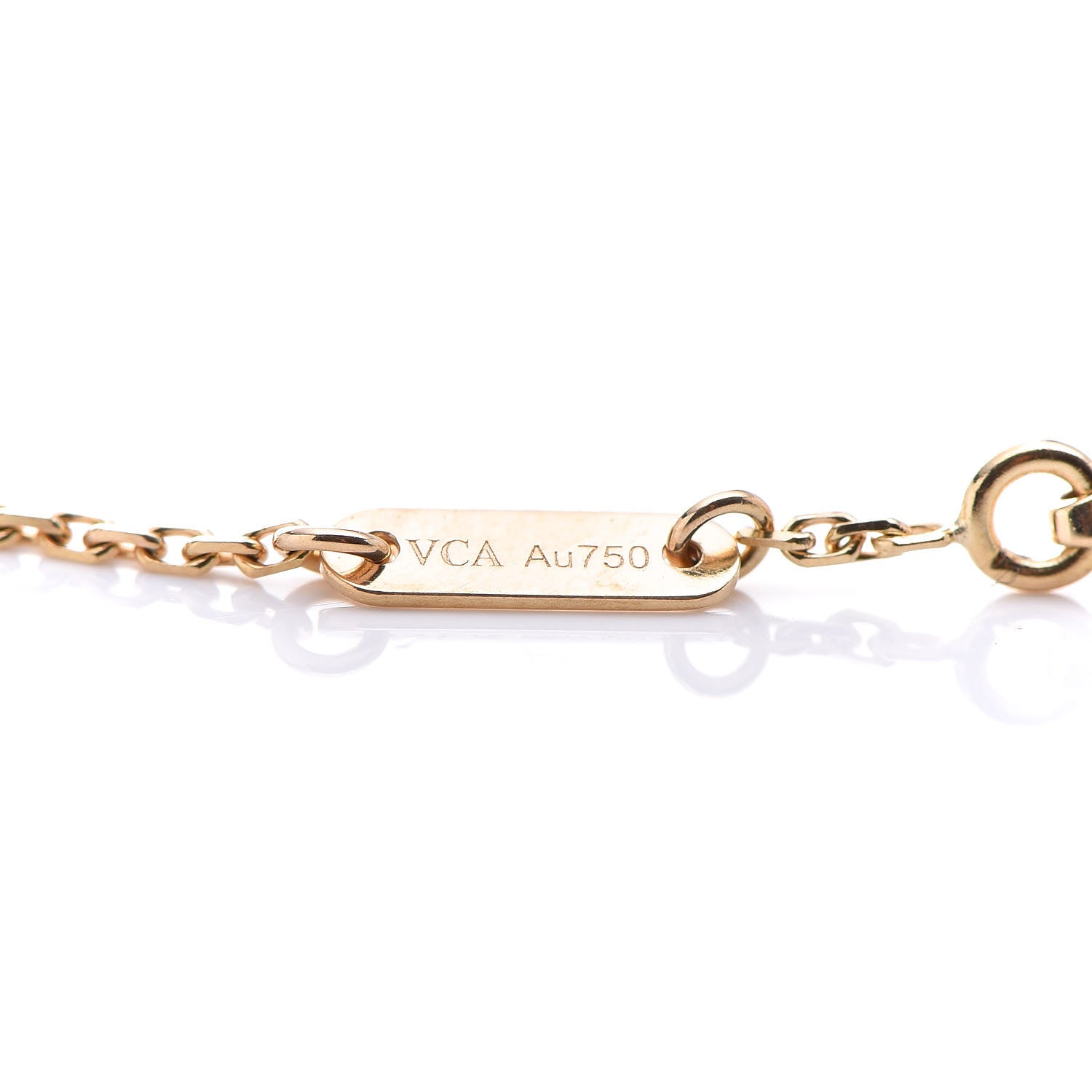 Van Cleef & Arpels 18K Yellow Gold Mother of Pearl Sweet Alhambra Bracelet 5 of 6