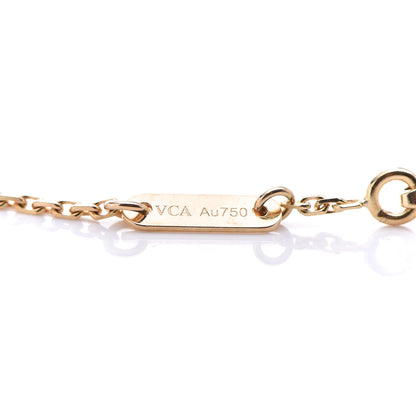 Van Cleef & Arpels 18K Yellow Gold Mother of Pearl Sweet Alhambra Bracelet 5 of 6