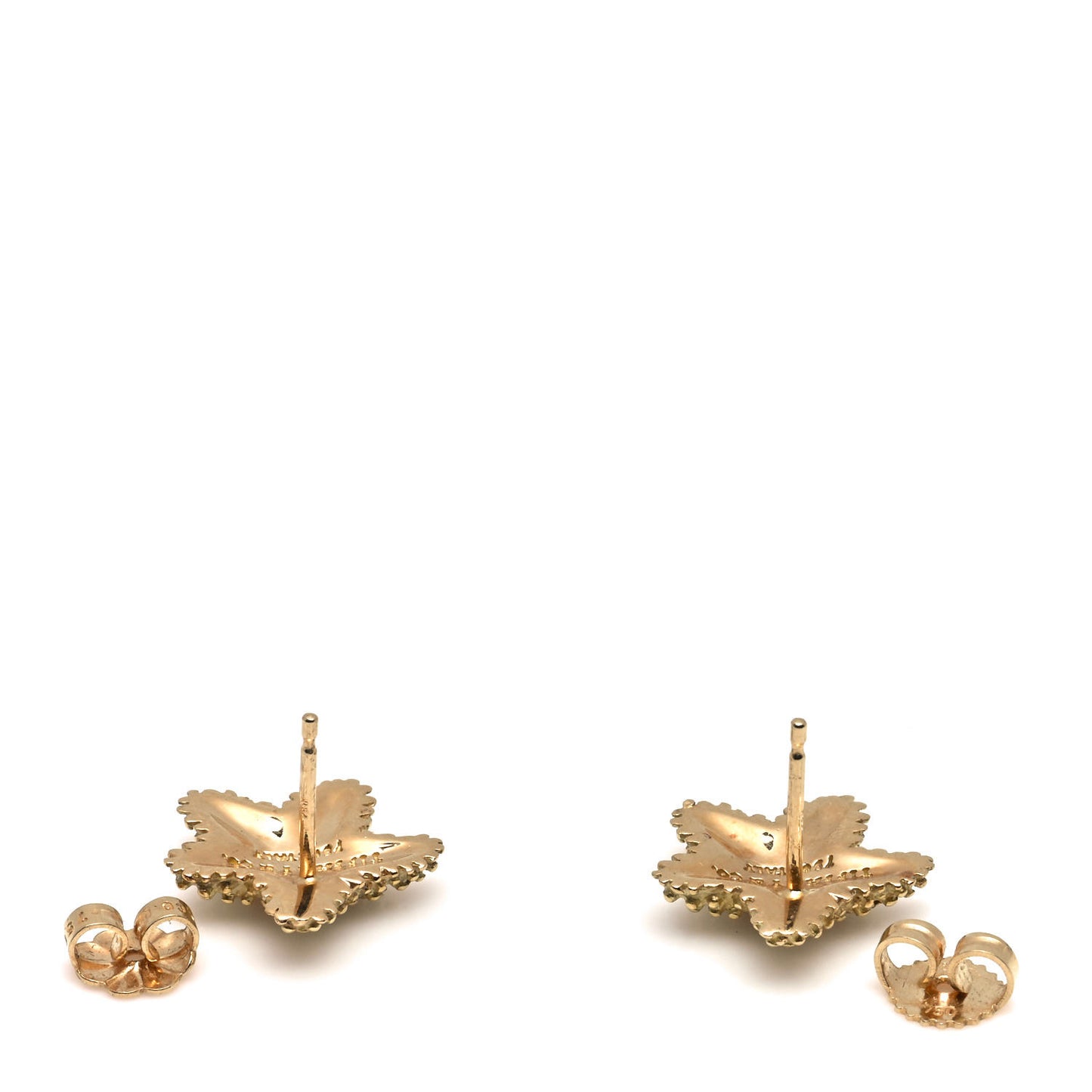 18K Yellow Gold Elsa Peretti Textured Starfish Earrings