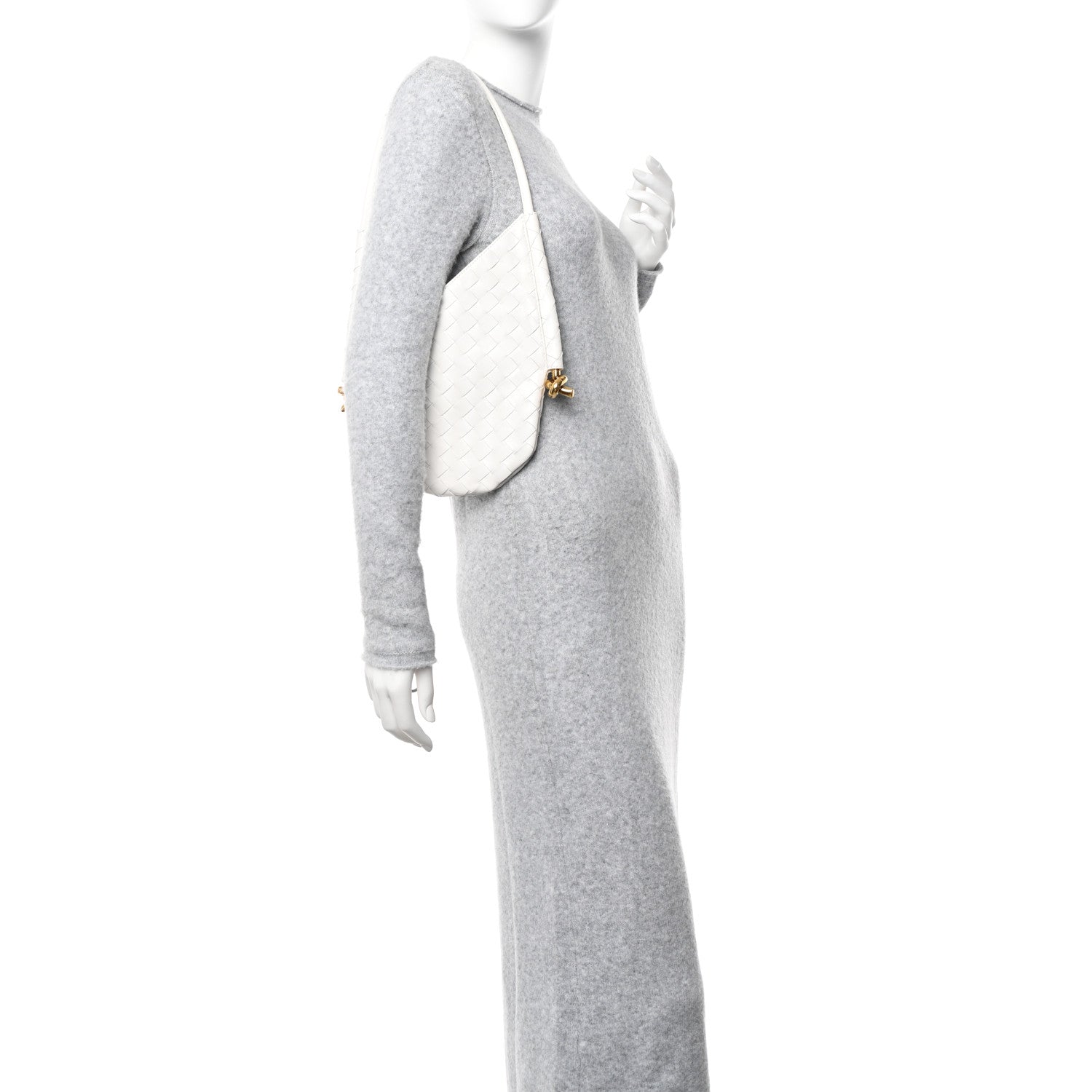 Bottega Veneta Nappa Intrecciato Small Solstice Hobo White 2 of 10