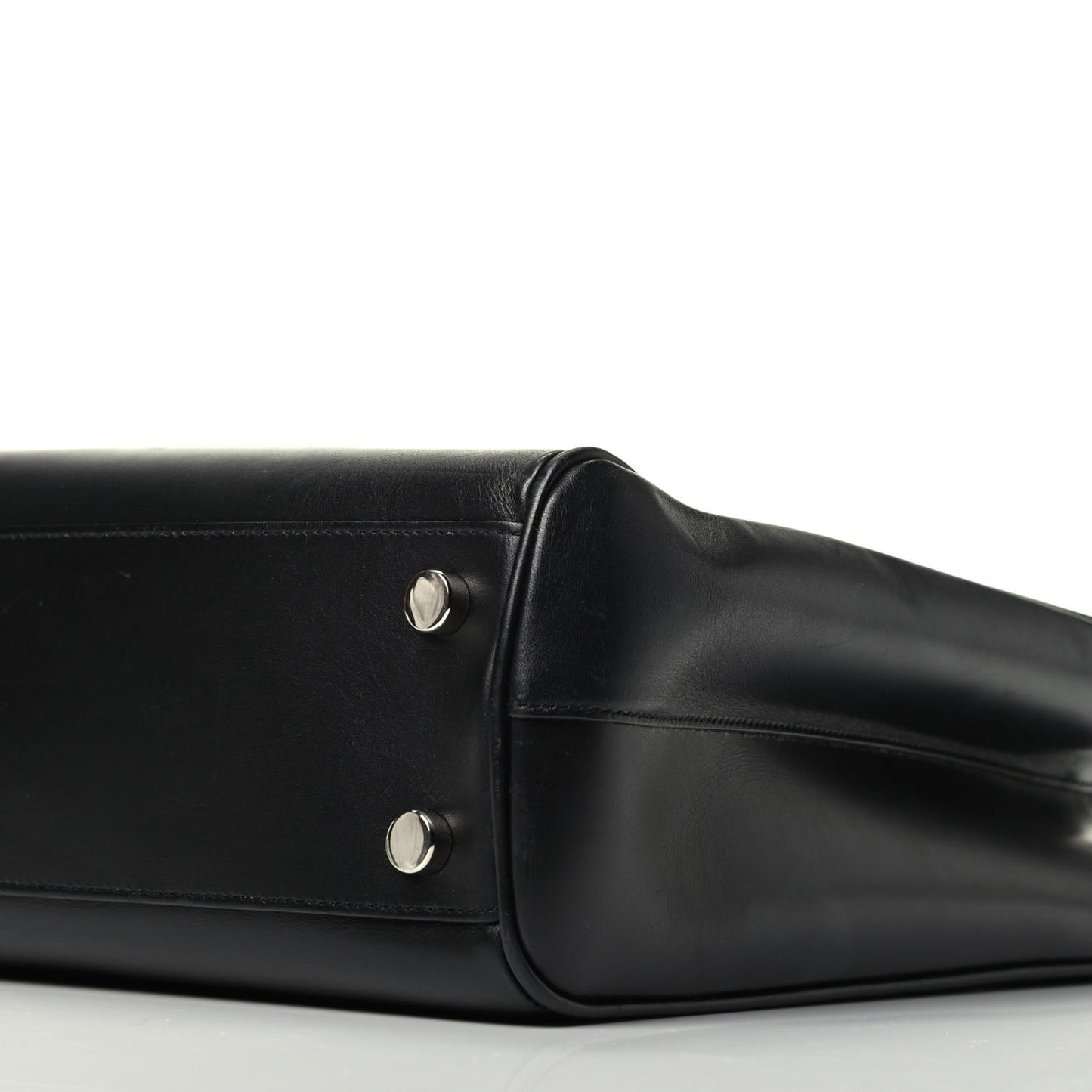 Calfskin Classic Monogram Shopping Bag Black