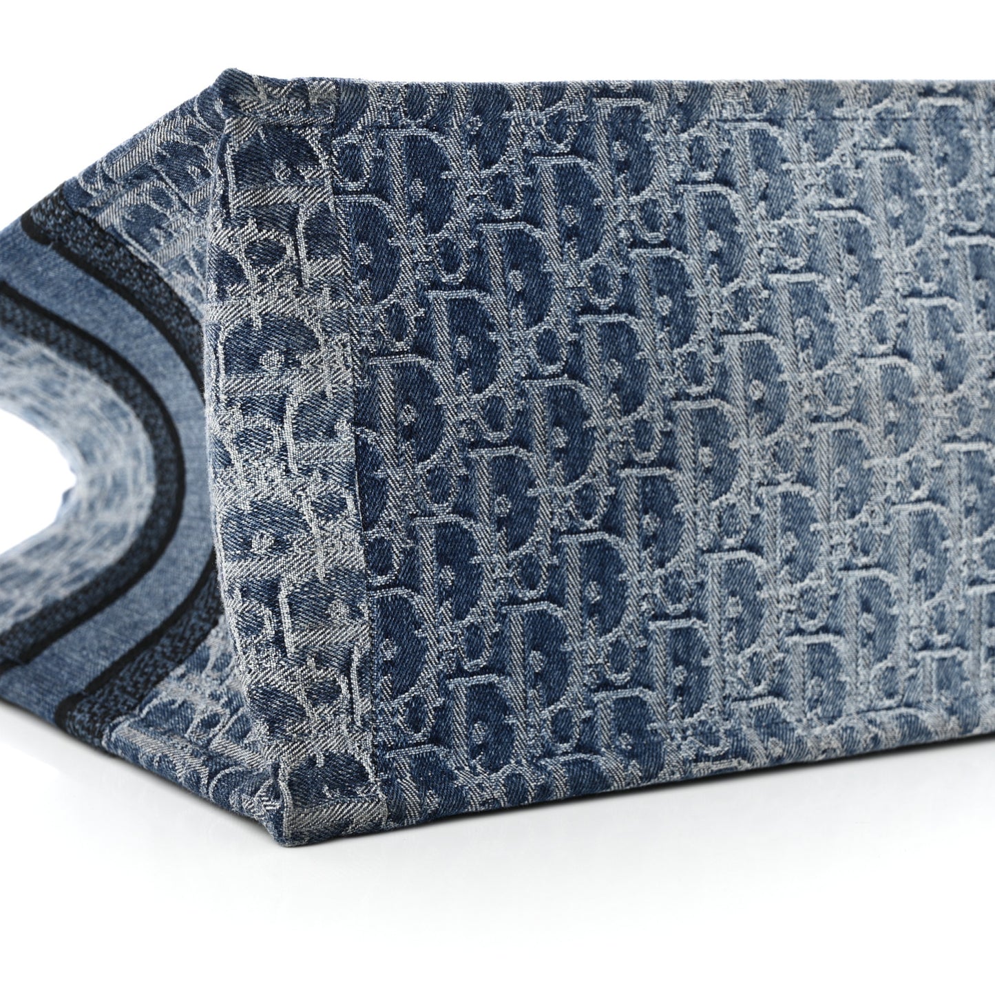 Oblique Denim Medium Book Tote Blue