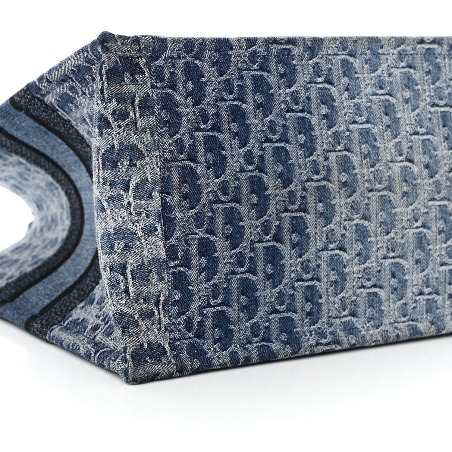Christian Dior Oblique Denim Medium Book Tote Blue 9 of 12