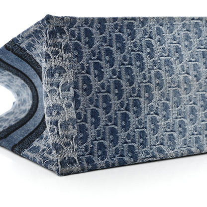 Christian Dior Oblique Denim Medium Book Tote Blue 9 of 12