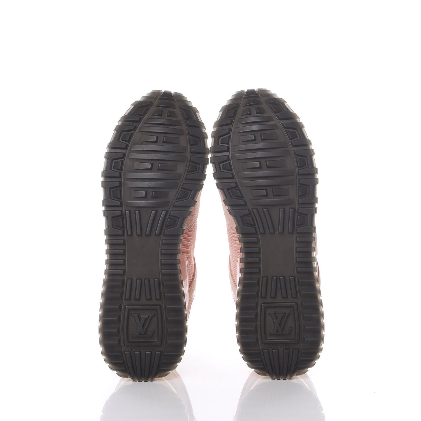 Suede Damier Azur Run Away Sneakers 37.5 Pink