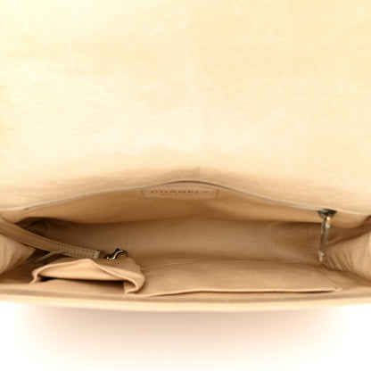Chanel Glazed Calfskin Quilted Large Boy Flap Beige 5 of 12
