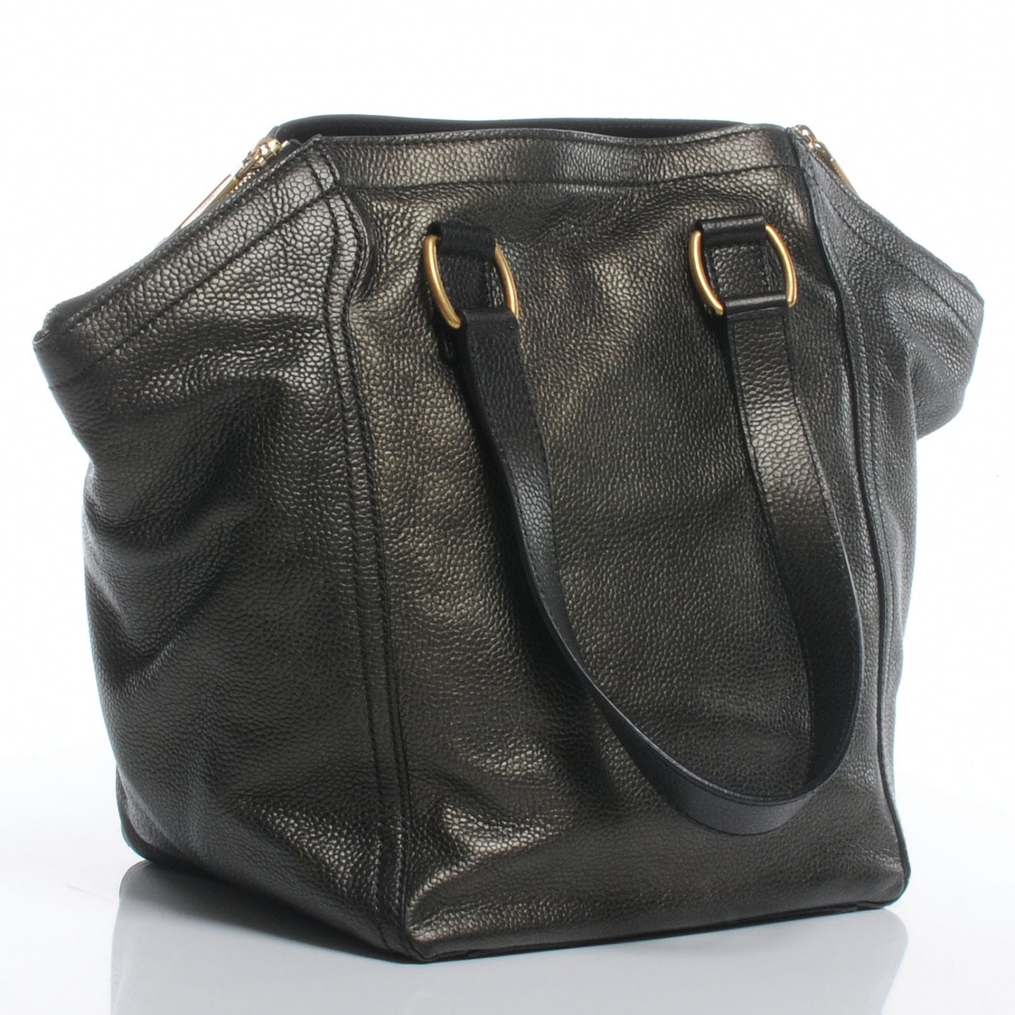 Leather Medium Downtown Metallic Brown