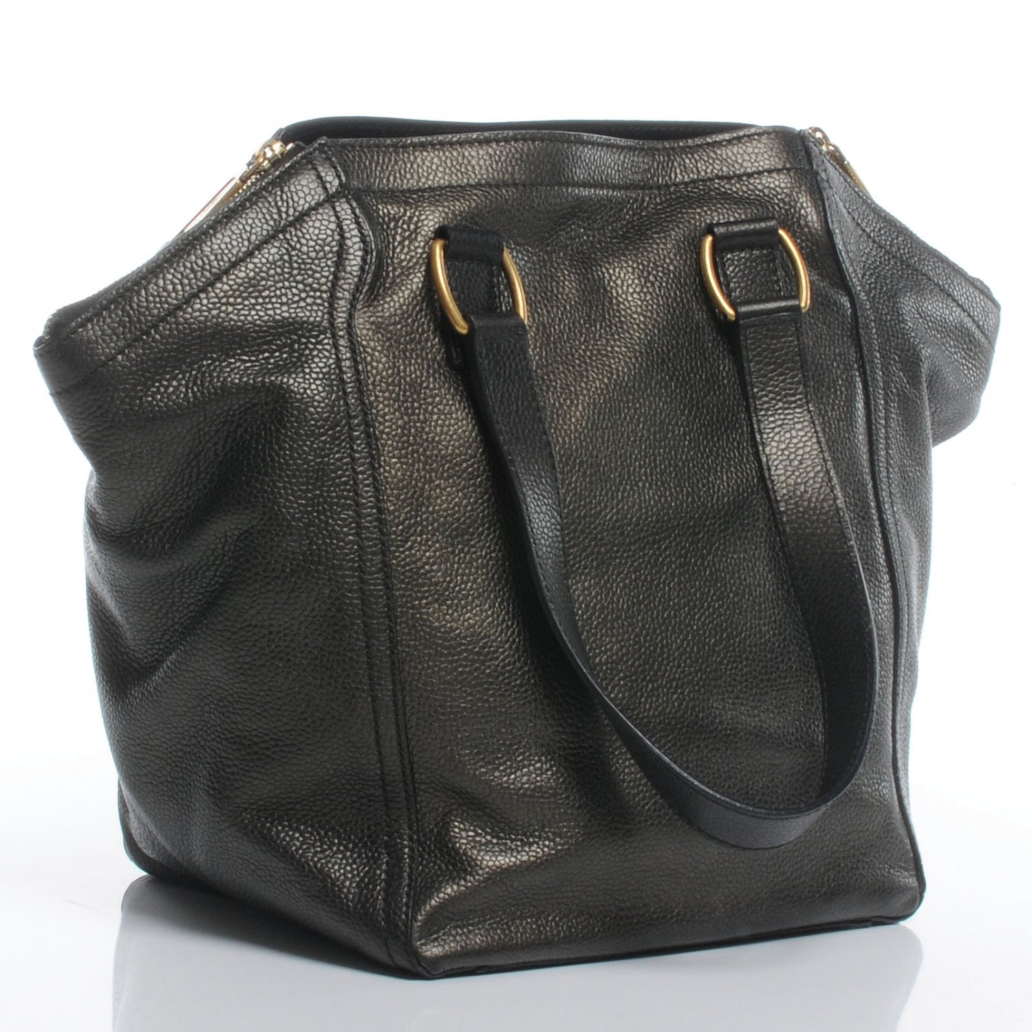 Saint Laurent Leather Medium Downtown Metallic Brown 3 of 7