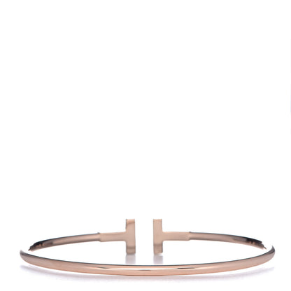 Tiffany 18K Rose Gold T Wire Bracelet 3 of 4