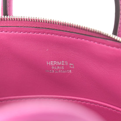 Hermes Matte Alligator Bolide Mini 1923 Rose Scheherazade 5 of 8