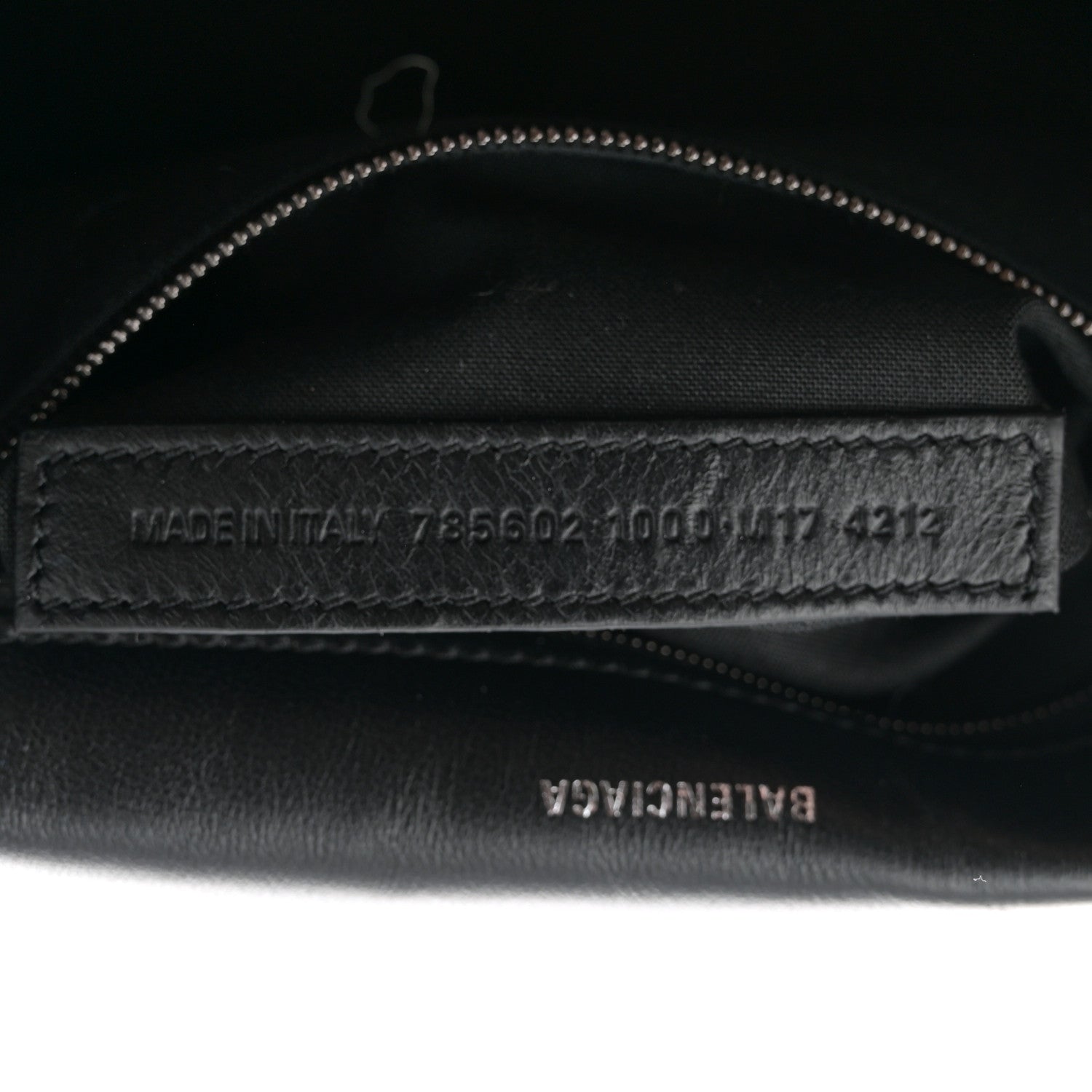 Balenciaga Crushed Calfskin Monochrome Medium Crush Chain Bag Black 7 of 10