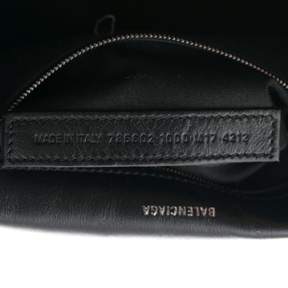 Balenciaga Crushed Calfskin Monochrome Medium Crush Chain Bag Black 7 of 10