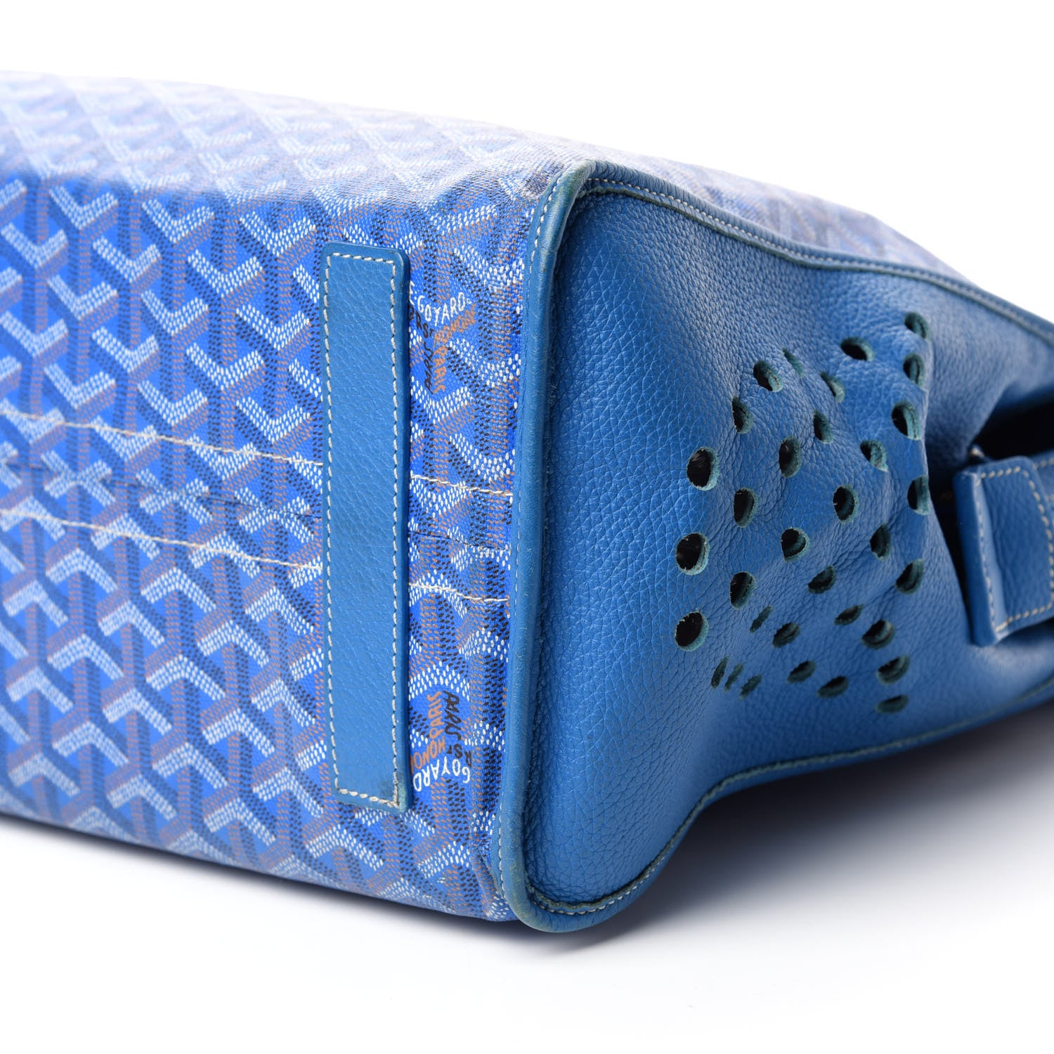 Goyard Goyardine Sac Hardy Pet Carrier PM Sky Blue 7 of 19