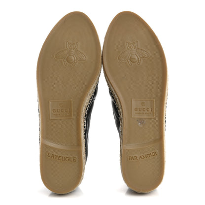 Gucci Nappa Matelasse GG Marmont Espadrilles 37.5 Black 6 of 11