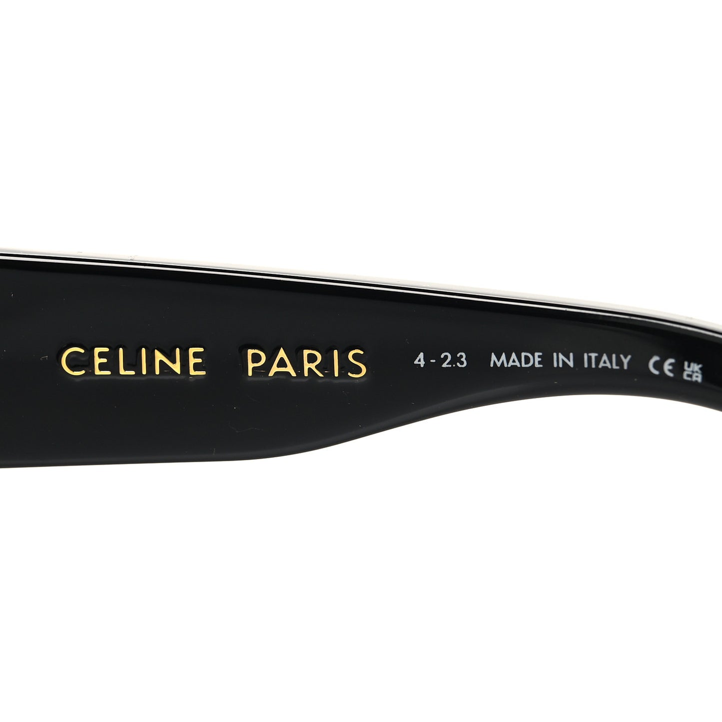 Acetate Round Triomphe Sunglasses CL40271I Black