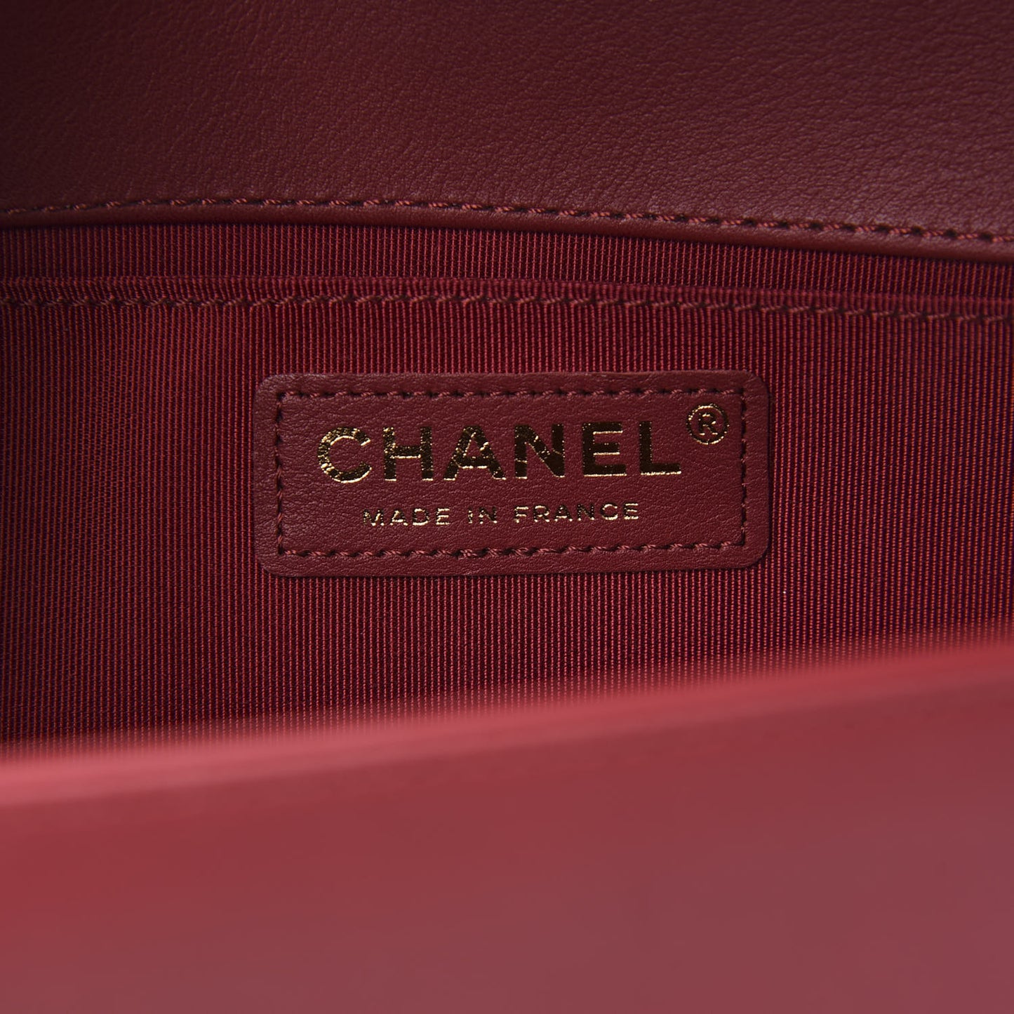 Calfskin Quilted Medium Boy Flap Red