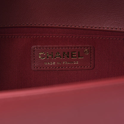 Chanel Calfskin Quilted Medium Boy Flap Red 6 of 10