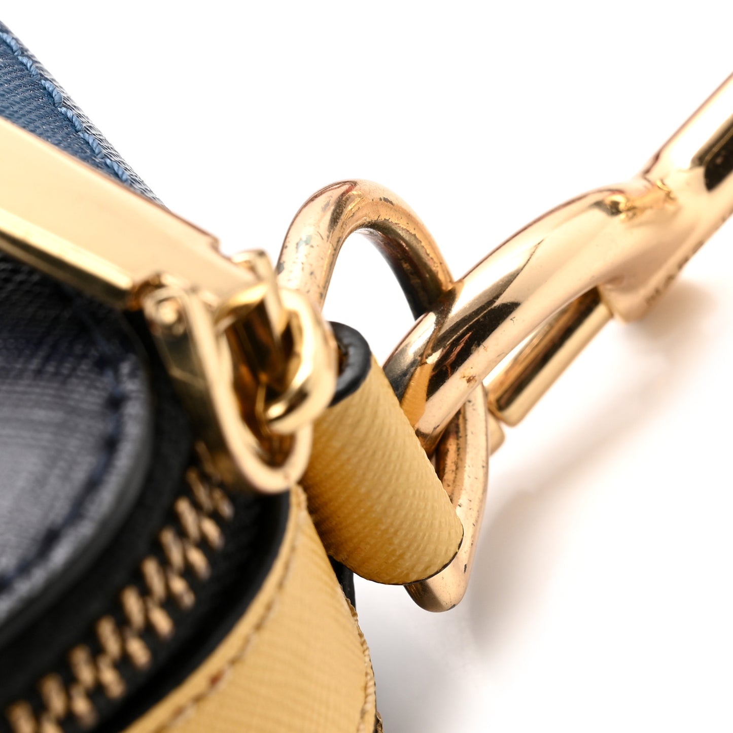 Saffiano Small Snapshot Camera Bag Navy Multicolor