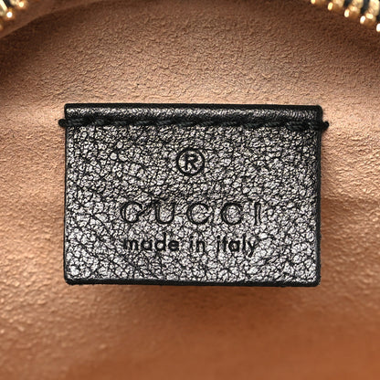 Gucci Grained Calfskin Web Mini Ophidia Round Shoulder Bag Black 6 of 10