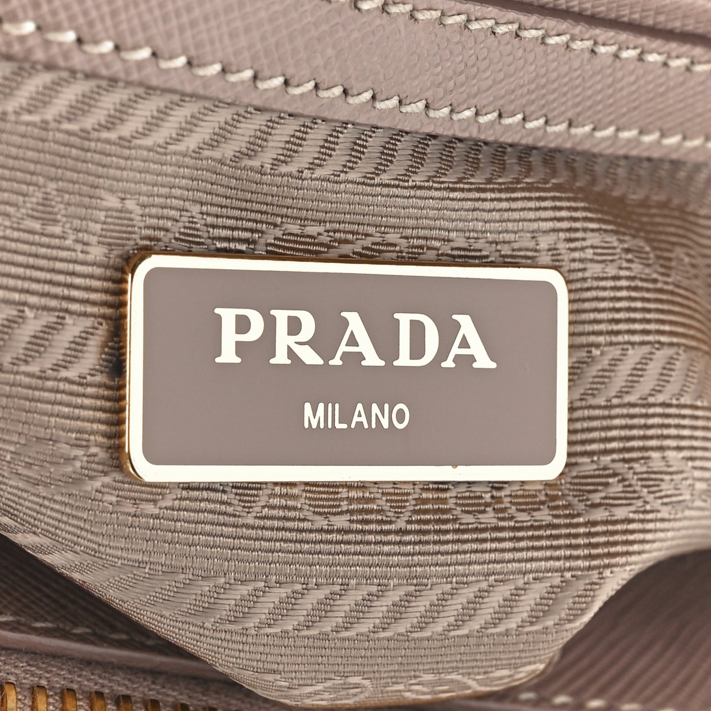 Saffiano Small Galleria Double Zip Tote Argilla