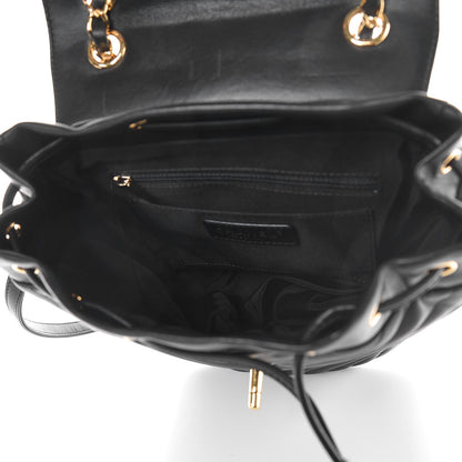 Chanel Calfskin Chevron Quilted Small Urban Spirit Backpack Black 5 of 8