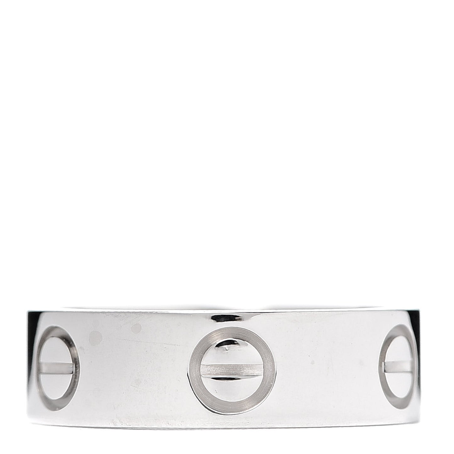 18K White Gold 5.5mm LOVE Ring 50 5.25