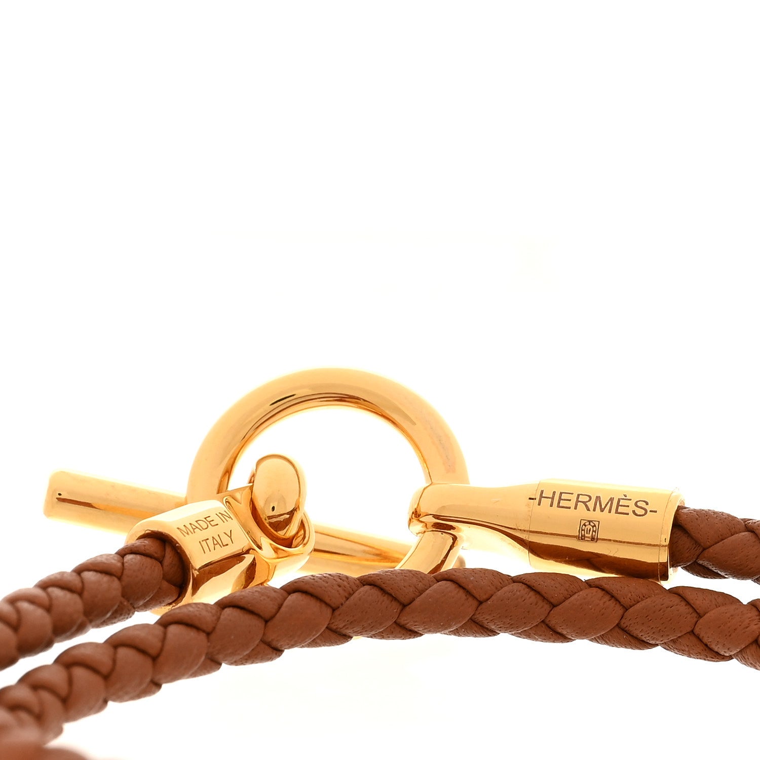Hermes Swift Glenan Double Tour Bracelet T3 Gold 4 of 5