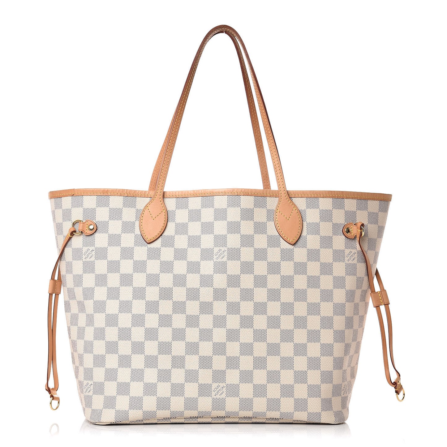 Damier Azur Neverfull MM Rose Ballerine