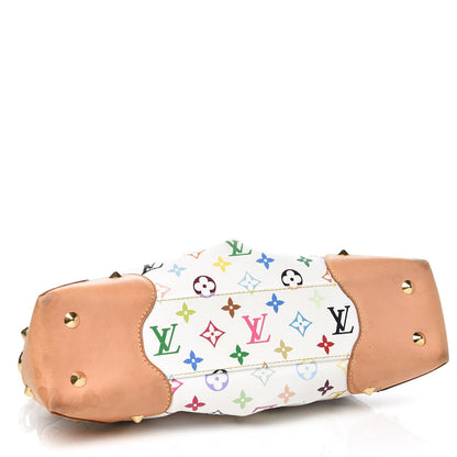 Louis Vuitton Monogram Multicolor Judy MM White 4 of 13
