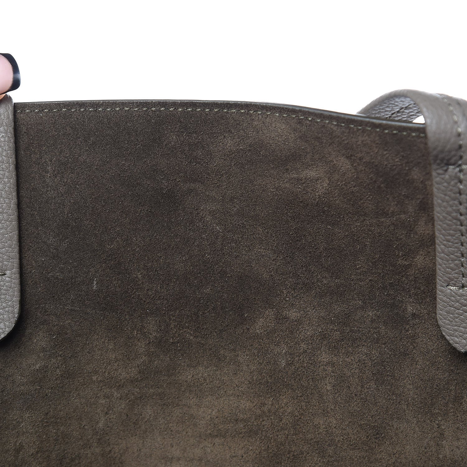 Celine Soft Grained Calfskin Small Belt Cabas Phantom Taupe 11 of 12