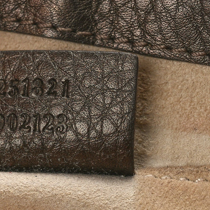Gucci Pebbled Calfskin Small 1973 Chain Shoulder Bag Winter Leaf 7 of 12
