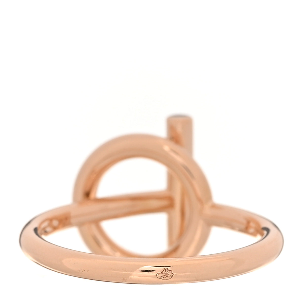 18K Rose Gold Diamond PM Echappee Ring 54 6.75