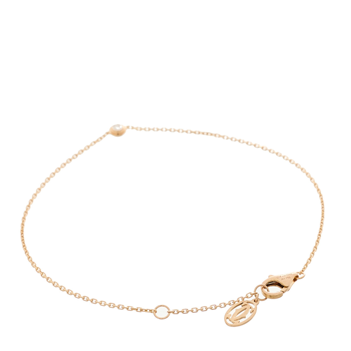18K Pink Gold Diamond XS D'Amour Bracelet