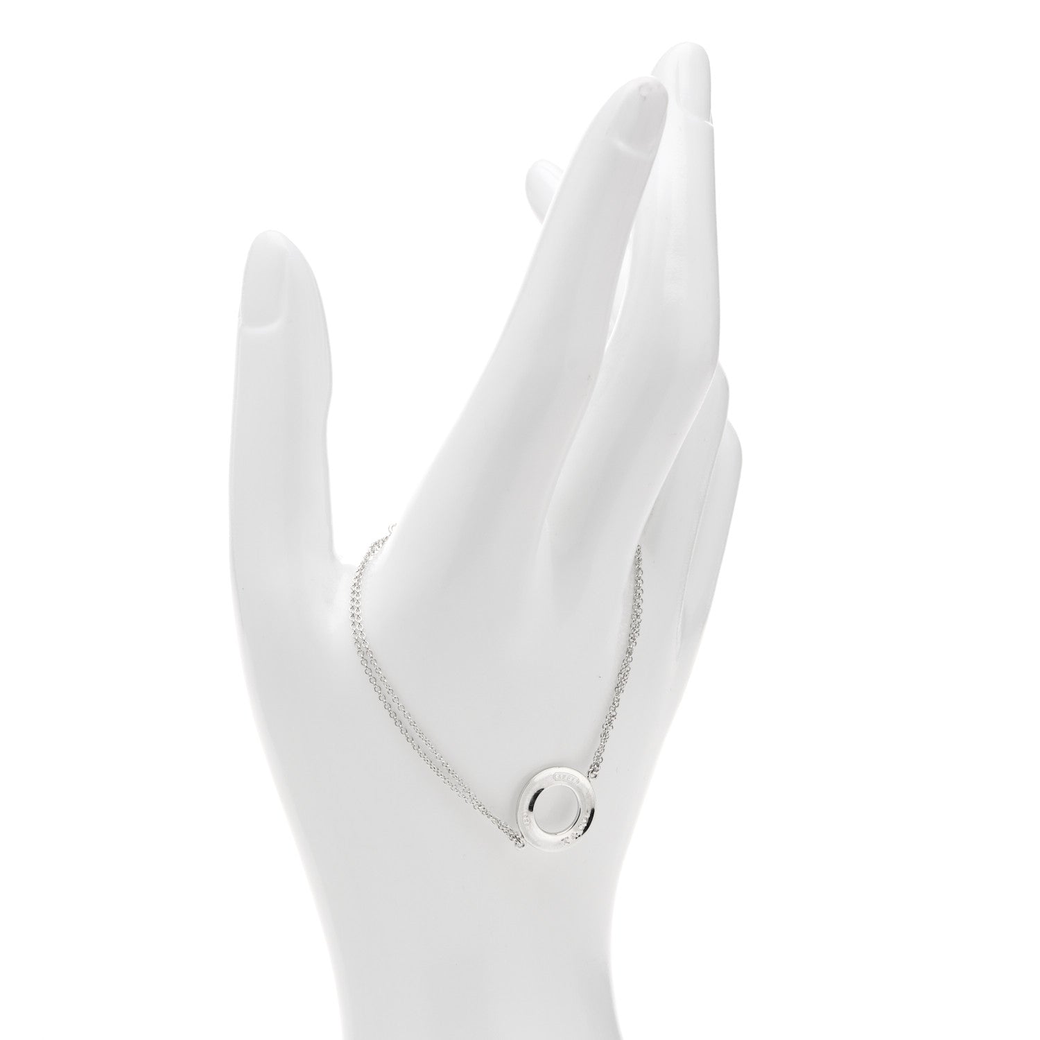 Tiffany Sterling Silver 1837 Circle Chain Bracelet 2 of 5