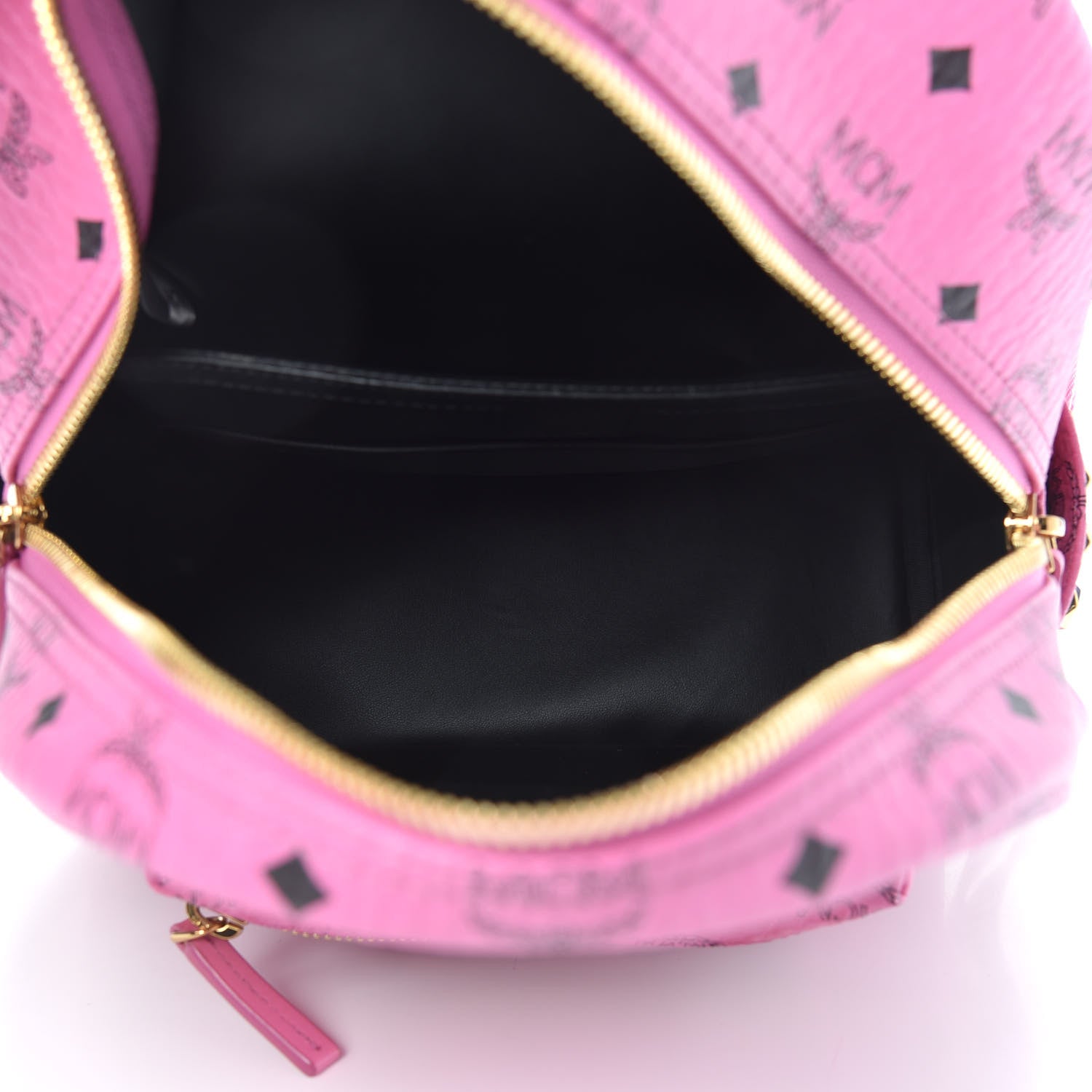 MCM Visetos Small Side Stud Stark Backpack Pink 4 of 7