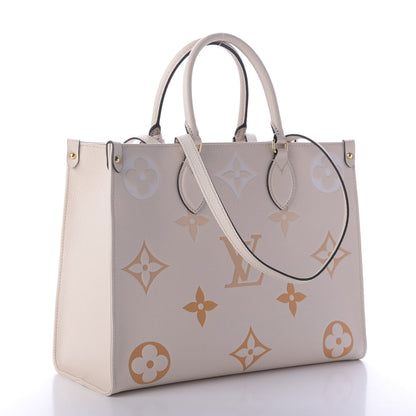 Louis Vuitton Empreinte Monogram Giant By The Pool Onthego MM Cream Saffron 4 of 10
