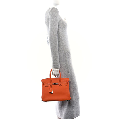 Hermes Togo BIRKIN 30 Orange 2 of 10