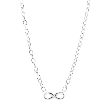 Tiffany Sterling Silver Narrow Infinity Link Necklace 1 of 6