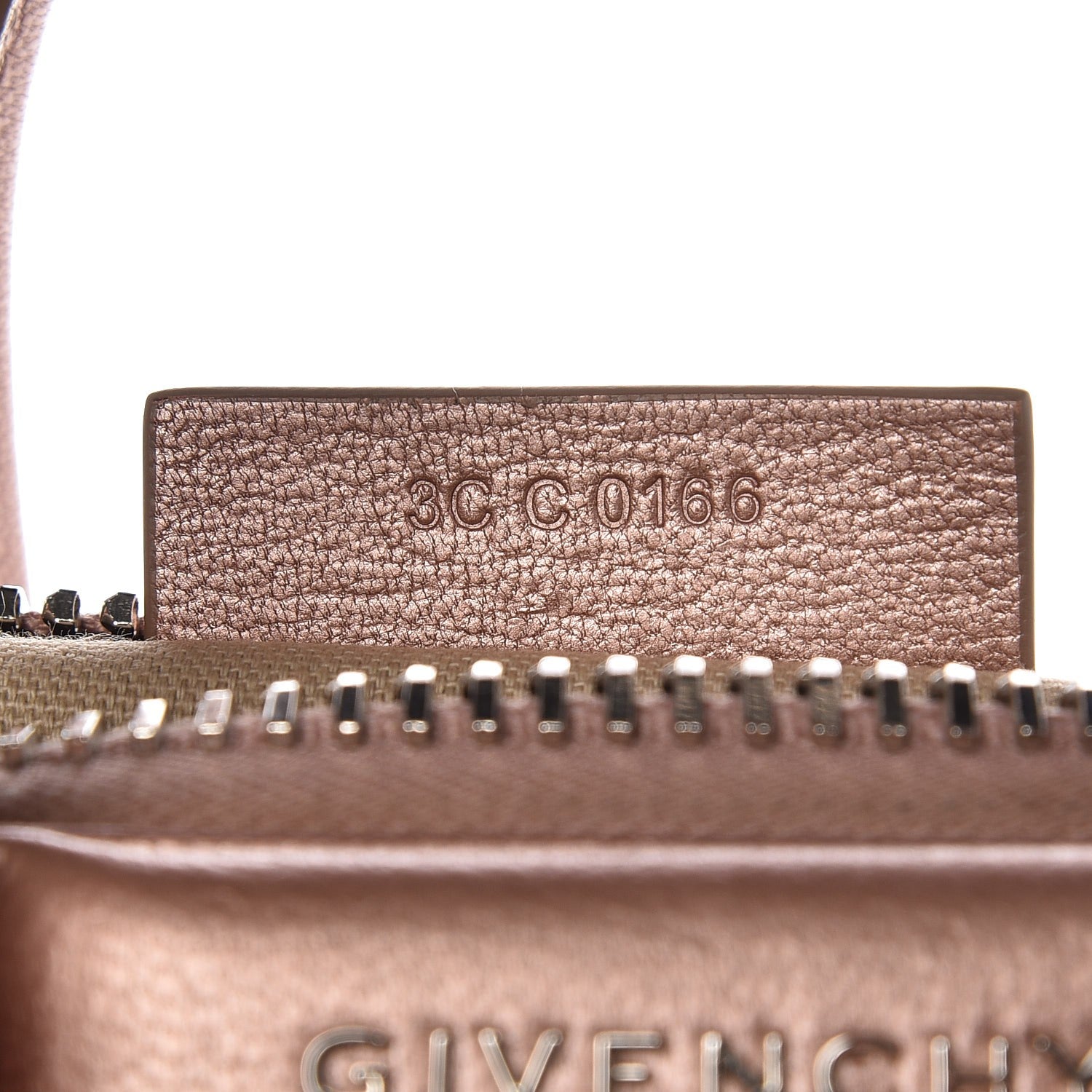 Givenchy Metallic Sugar Goatskin Mini Antigona Light Pink 8 of 9