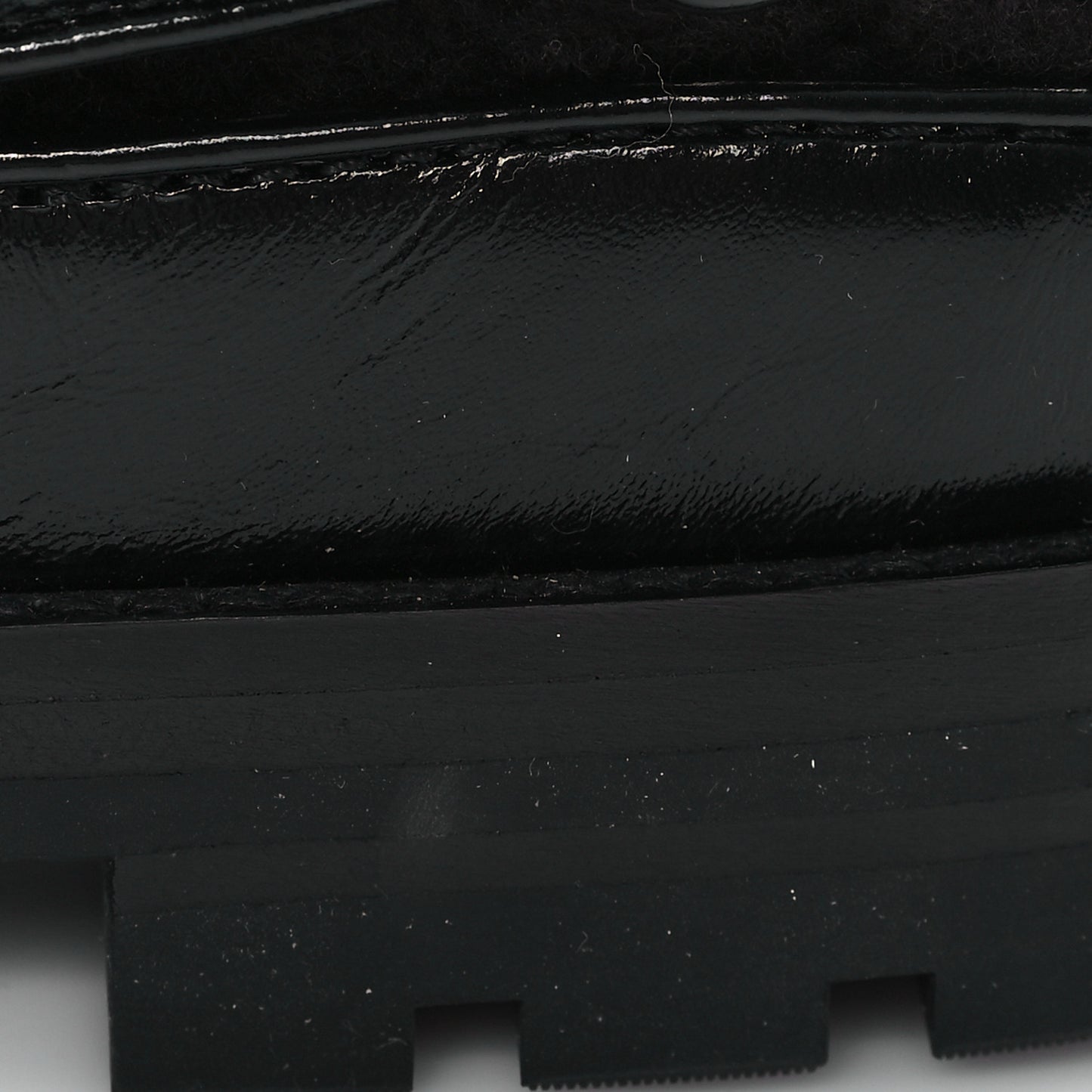 Laminated Lambskin Shearling Crystal CC Velcro Dad Platform Sandals 38 Black