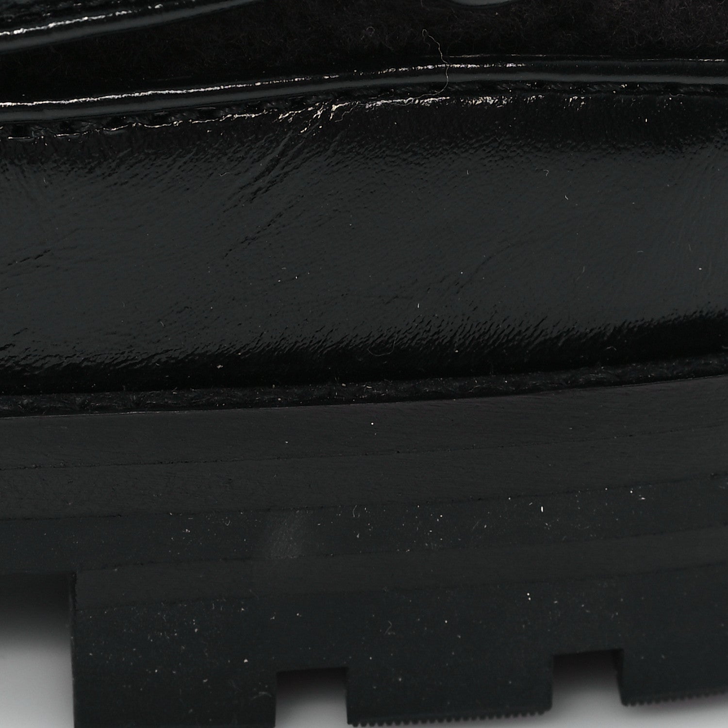 Chanel Laminated Lambskin Shearling Crystal CC Velcro Dad Platform Sandals 38 Black 9 of 11
