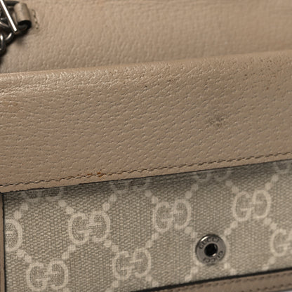 Gucci GG Supreme Monogram Textured Dollar Calfskin Super Mini Dionysus Shoulder Bag Beige Mystic White Oatmeal 11 of 12