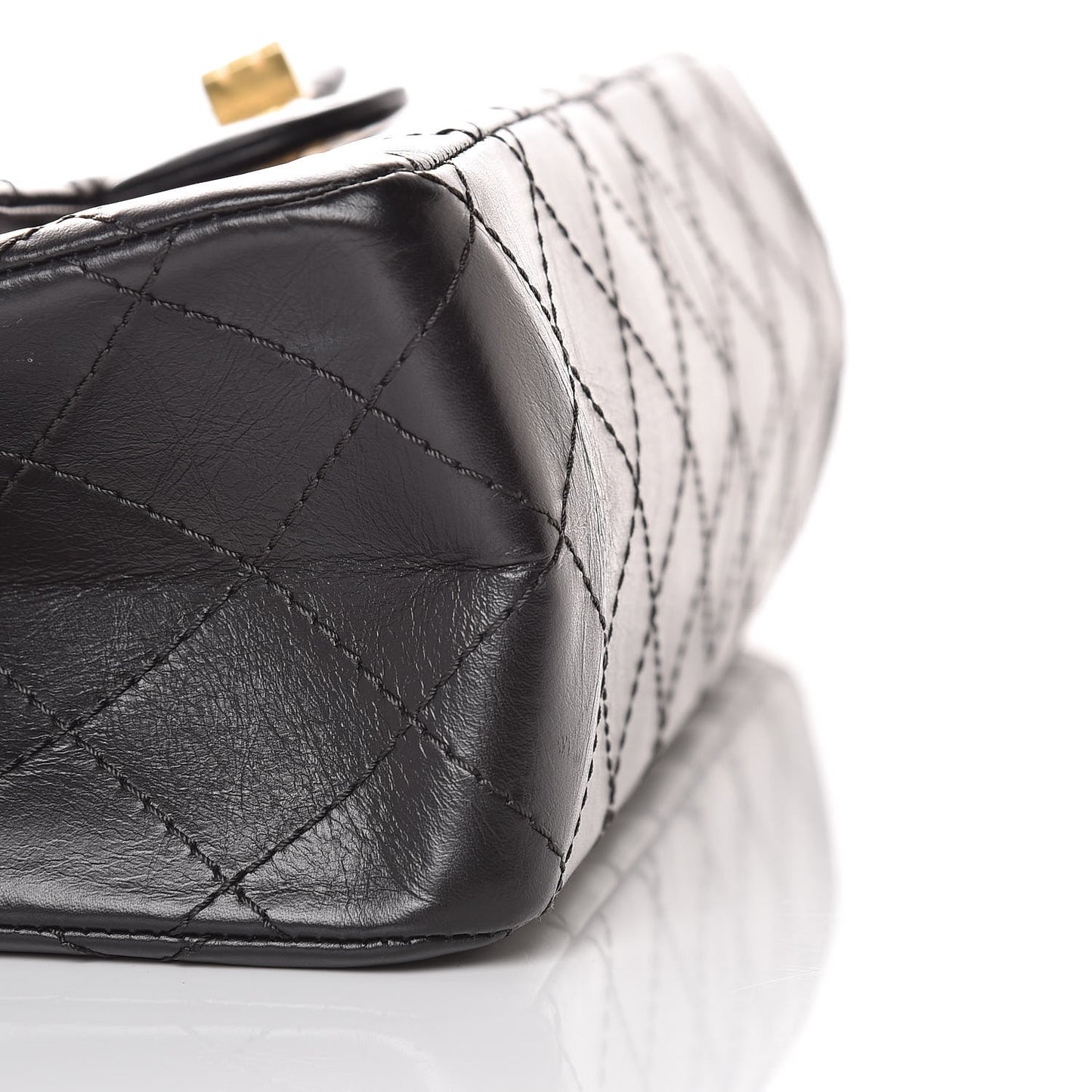 Aged Calfskin Quilted 2.55 Reissue 226 Flap Black