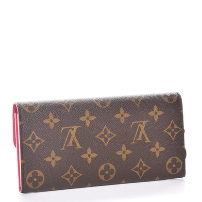 Louis Vuitton Monogram Bloom Flower Emilie Wallet 3 of 8