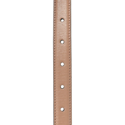 Gucci Azalea Calfskin Enamel Monochrome Double G 20mm Belt 80 32 Camelia 6 of 6