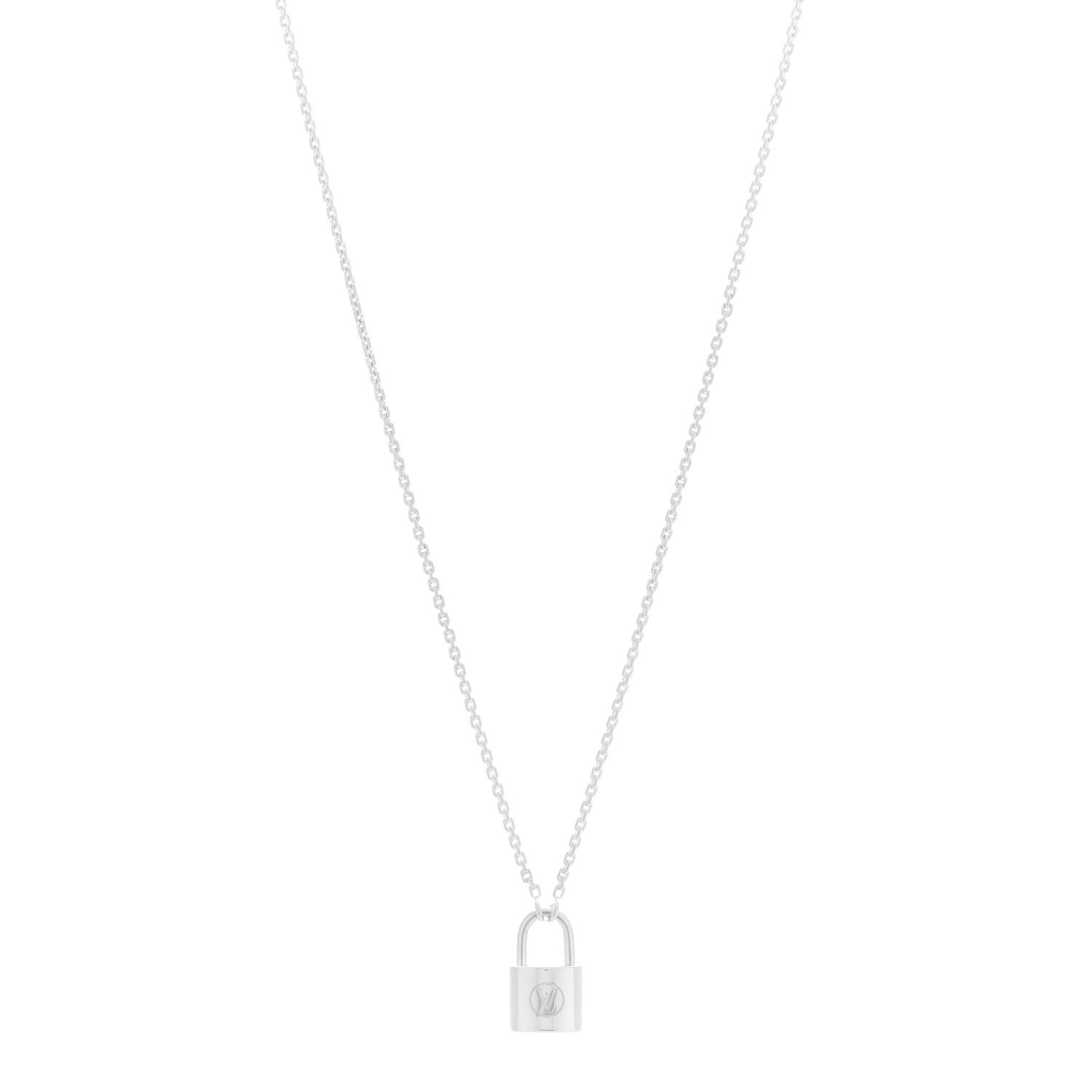 Louis Vuitton Sterling Silver Lockit Necklace 1 of 6