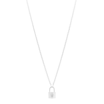 Louis Vuitton Sterling Silver Lockit Necklace 1 of 6