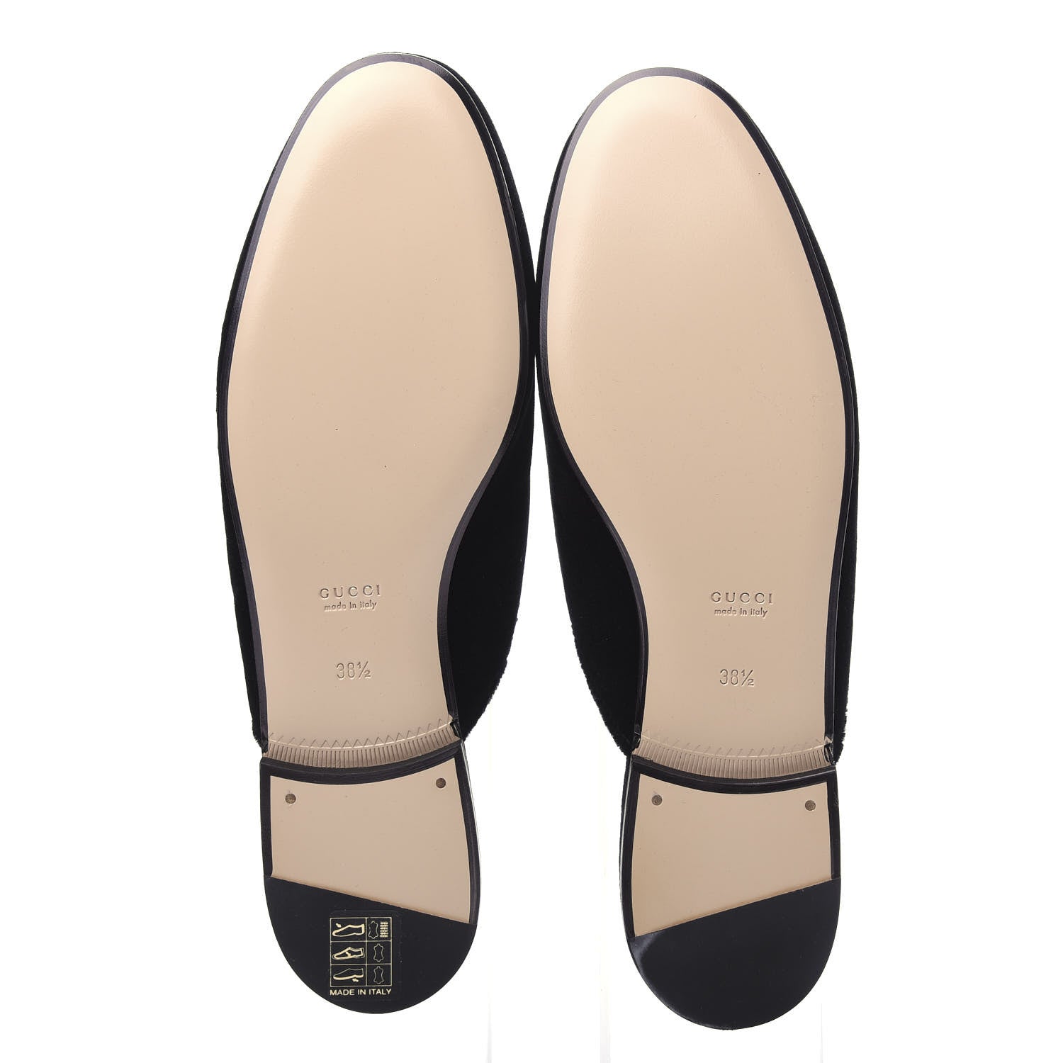 Gucci Velvet Star Embroidered Womens Princetown Slippers 38.5 Black 6 of 11