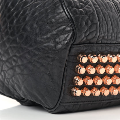 Alexander Wang Pebbled Lambskin Mini Rockie Black Rose Gold Hardware 8 of 11